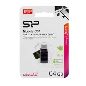 فلش 64 گیگ silicon power c31 usb 3.2