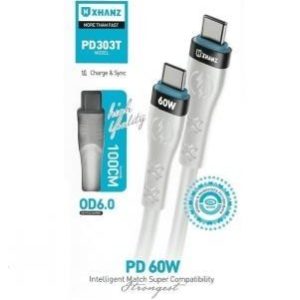 کابل شارژ type -c به type-c 60w PD303T